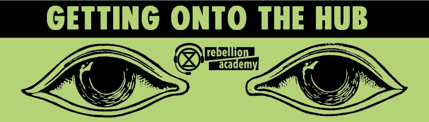 Banner image saying getting onto the hub