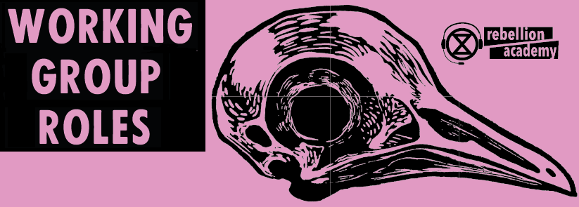 Banner image saying working group roles